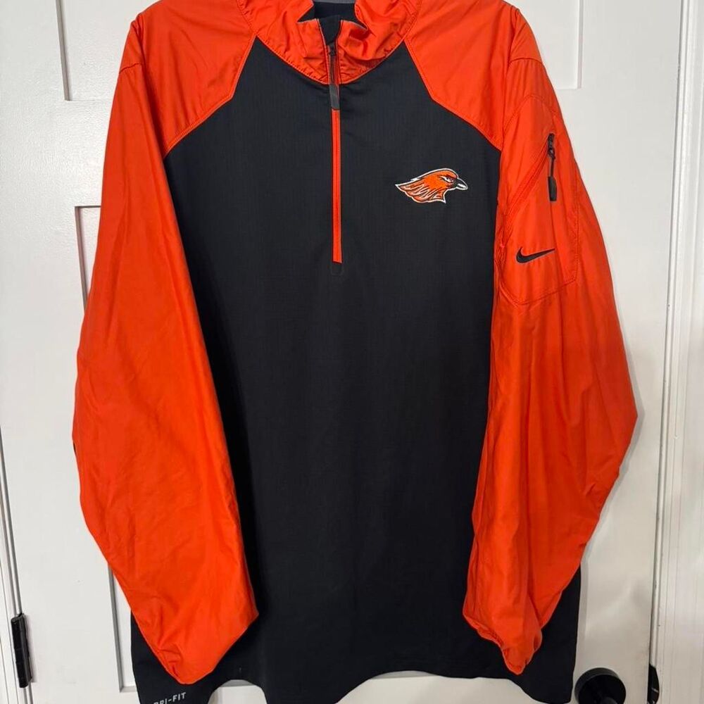 Nike Men's Orange and Black Jacket